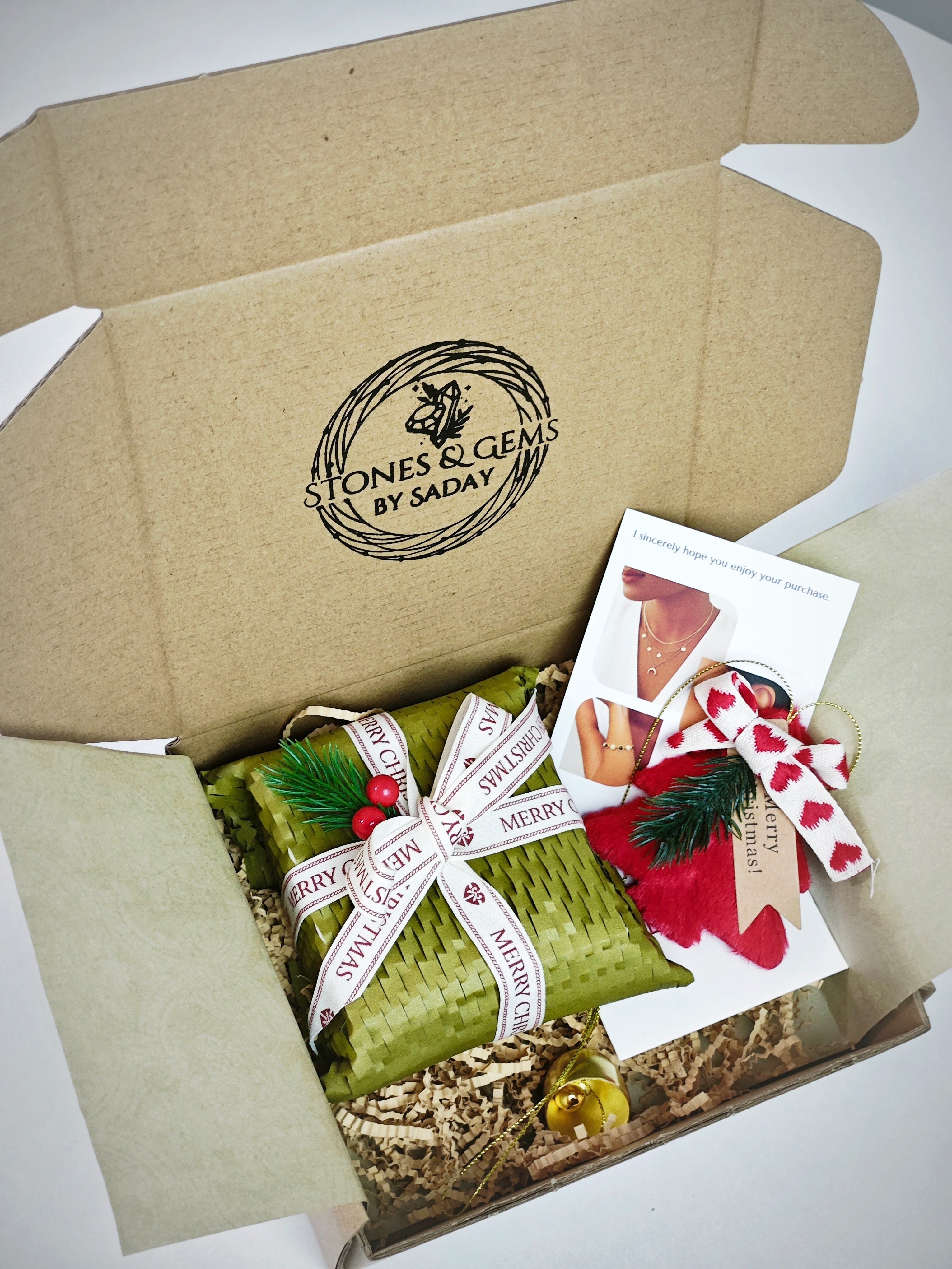 Christmas Gift Cards-Stones and Gems by Saday