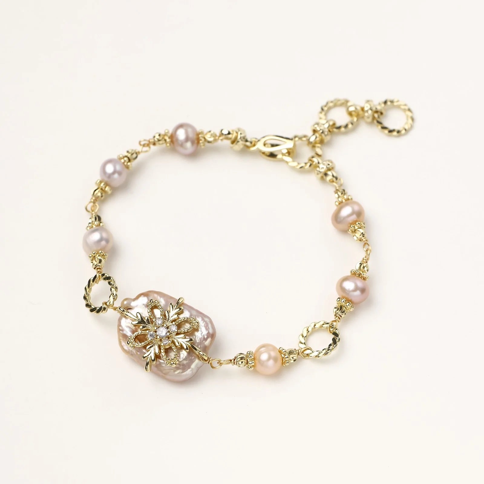 Baroque Pearl Bloom Bracelet-Stones and Gems by Saday