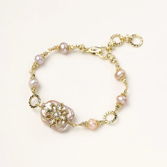 Baroque Pearl Bloom Bracelet