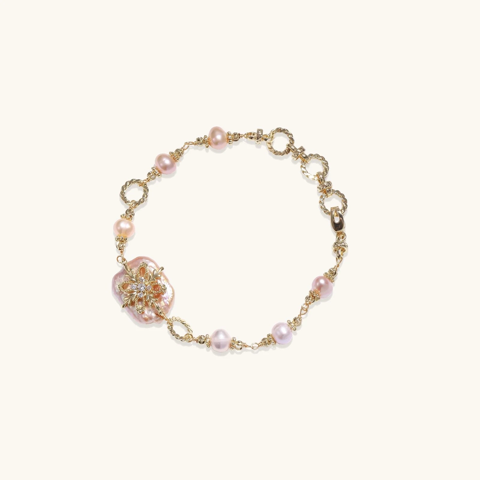 Baroque Pearl Bloom Bracelet-Stones and Gems by Saday