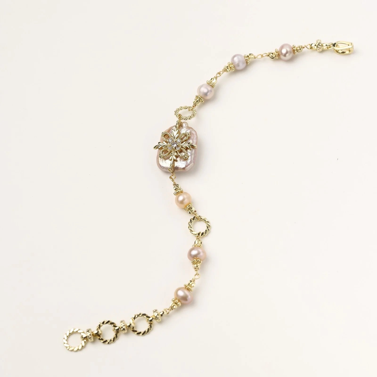 Baroque Pearl Bloom Bracelet-Stones and Gems by Saday