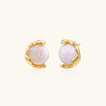 Pearl Embrace Studs-Stones and Gems by Saday