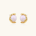 Pearl Embrace Studs-Stones and Gems by Saday