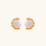 Pearl Embrace Studs-Stones and Gems by Saday