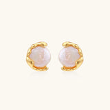 Pearl Embrace Studs-Stones and Gems by Saday