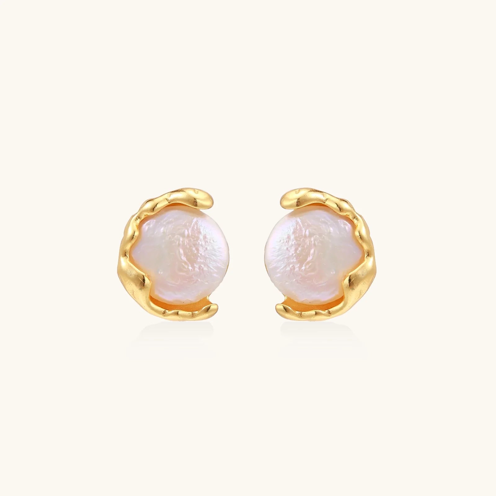 Pearl Embrace Studs-Stones and Gems by Saday