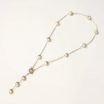 Baroque Pearl Station Necklace-Stones and Gems by Saday