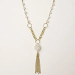 Pearl Tassel Dreams Necklace-Stones and Gems by Saday