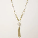 Pearl Tassel Dreams Necklace-Stones and Gems by Saday