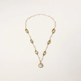 Golden Leaf Baroque Necklace | Stones and Gems by Saday