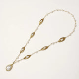 Golden Leaf Baroque Necklace | Stones and Gems by Saday