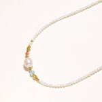 Pearl Garden Beaded Necklace-Stones and Gems by Saday