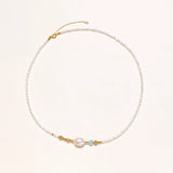 Pearl Garden Beaded Necklace-Stones and Gems by Saday