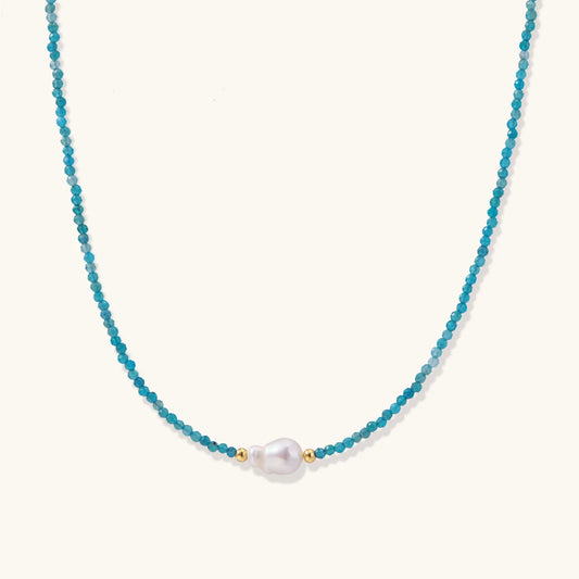 Apatite Dreams Pearl Necklace