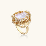 Baroque Pearl Crown Ring | Stones and Gems by Saday