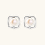 Pearl Halo Studs-Stones and Gems by Saday