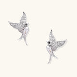 Celestial Hummingbird Earrings-Stones and Gems by Saday