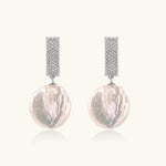 Baroque Pearl Drop Earrings-Stones and Gems by Saday