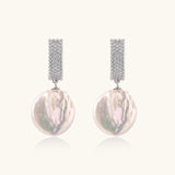 Baroque Pearl Drop Earrings-Stones and Gems by Saday