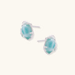Larimar Dreams Studs-Stones and Gems by Saday