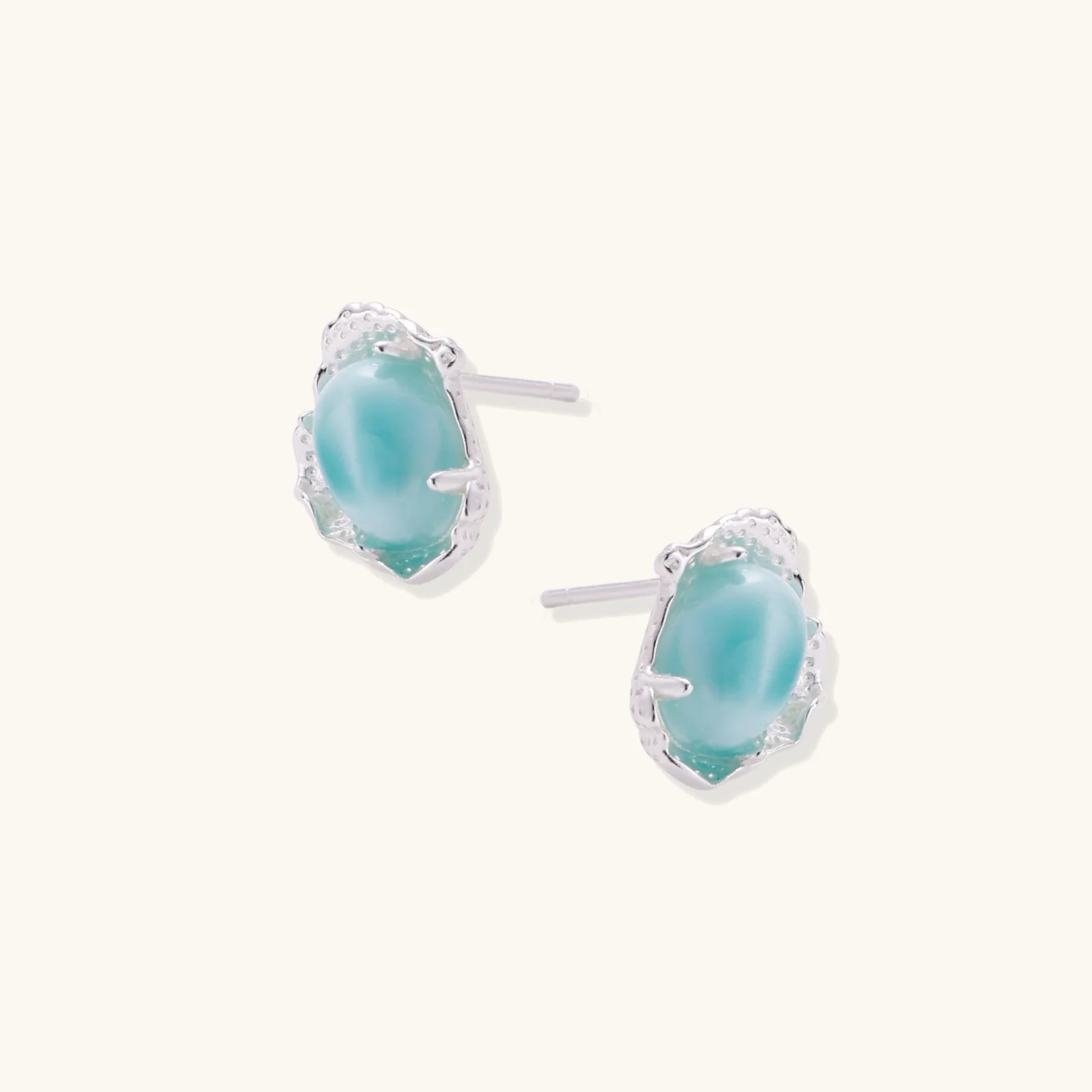 Larimar Dreams Studs-Stones and Gems by Saday