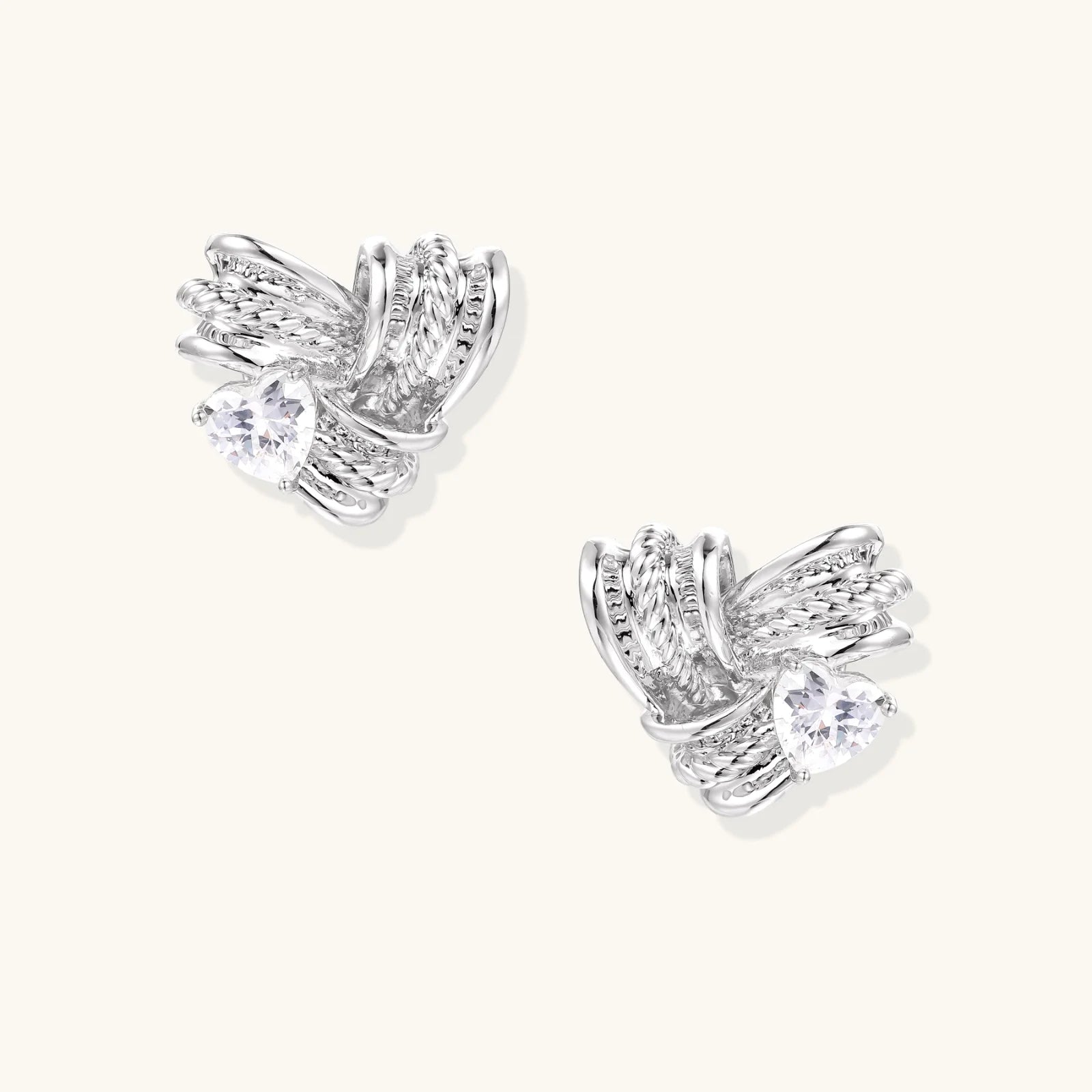 Twisted Elegance Studs-Stones and Gems by Saday