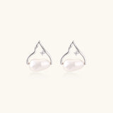 Pearl Teardrop Earrings-Stones and Gems by Saday