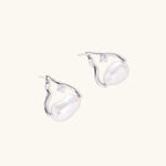 Pearl Teardrop Earrings-Stones and Gems by Saday