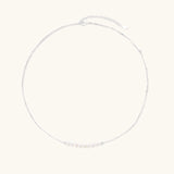 Luna Pearl Arc Necklace-Stones and Gems by Saday