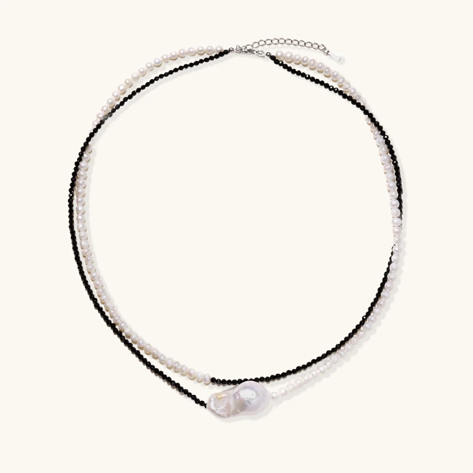 Moonlit Layers Necklace-Stones and Gems by Saday