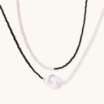 Moonlit Layers Necklace-Stones and Gems by Saday