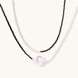 Moonlit Layers Necklace-Stones and Gems by Saday