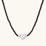 Midnight Pearl Necklace-Stones and Gems by Saday
