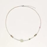 Jade Garden Pearl Necklace-Stones and Gems by Saday