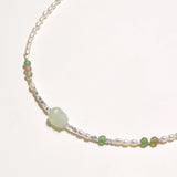 Jade Garden Pearl Necklace-Stones and Gems by Saday