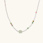 Jade Garden Pearl Necklace-Stones and Gems by Saday