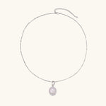 Pearl Halo Necklace-Stones and Gems by Saday