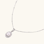 Pearl Halo Necklace-Stones and Gems by Saday