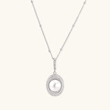 Pearl Halo Necklace-Stones and Gems by Saday