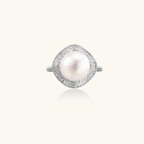 Pearl Halo Dreams Ring-Stones and Gems by Saday