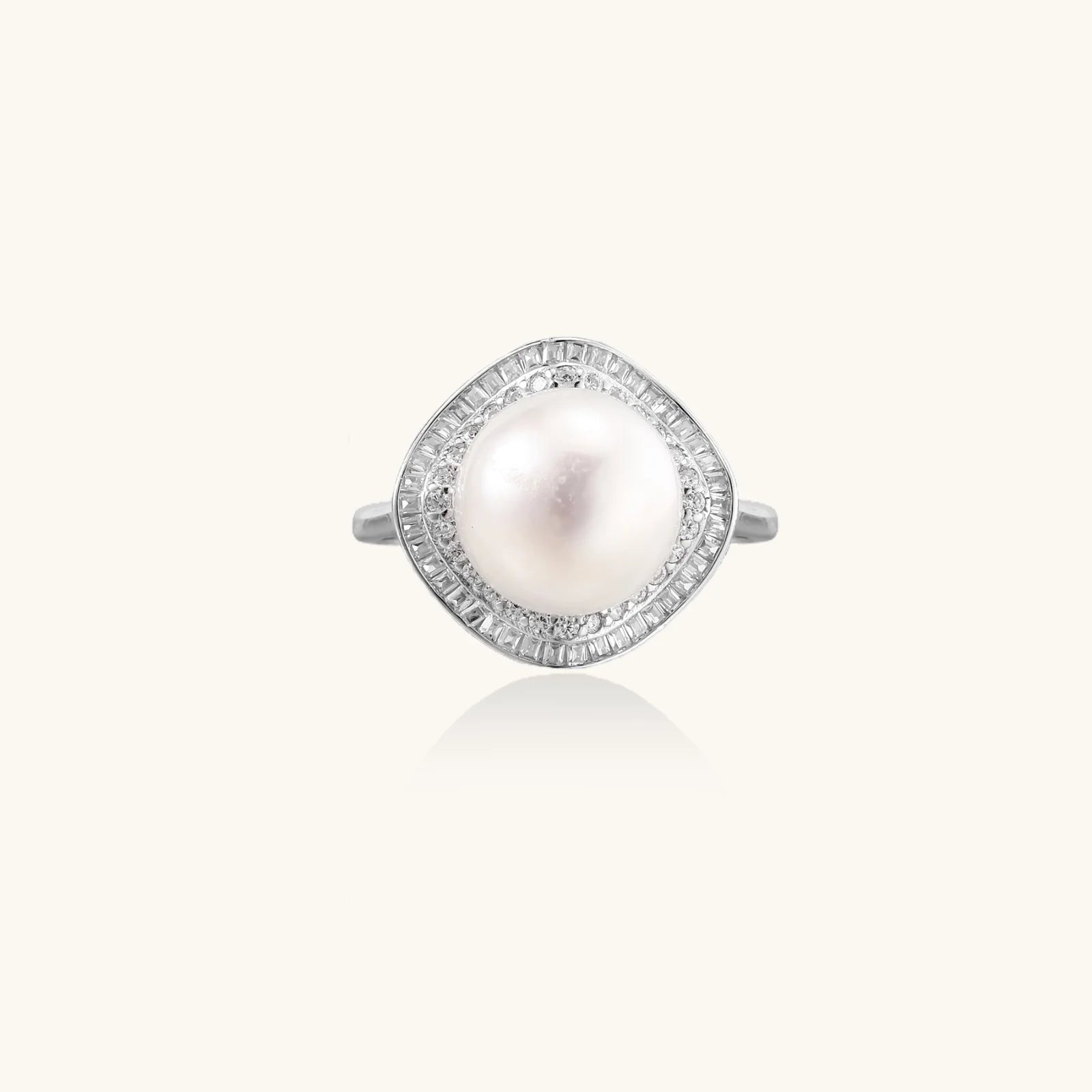 Pearl Halo Dreams Ring-Stones and Gems by Saday