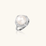 Pearl Halo Dreams Ring-Stones and Gems by Saday