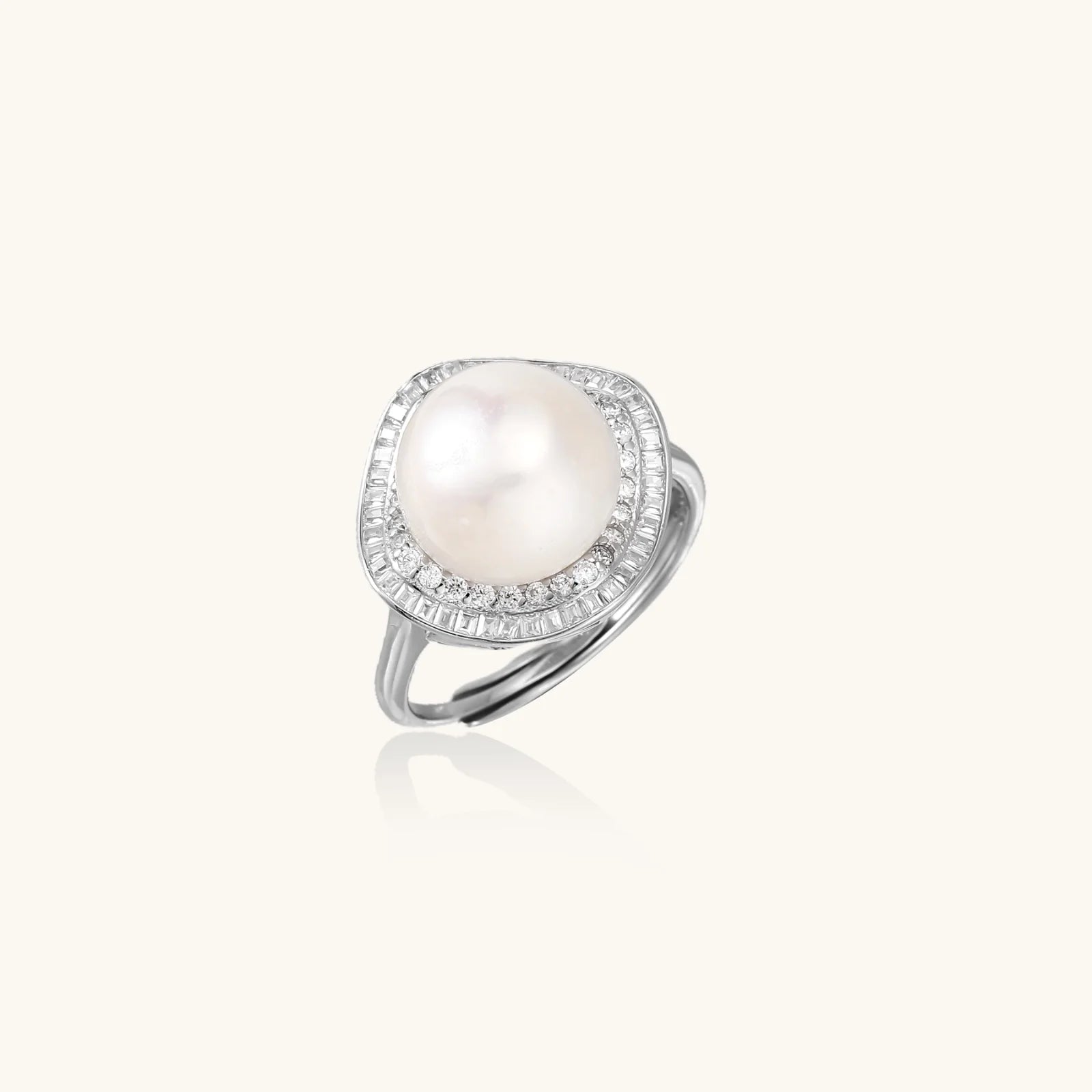 Pearl Halo Dreams Ring-Stones and Gems by Saday