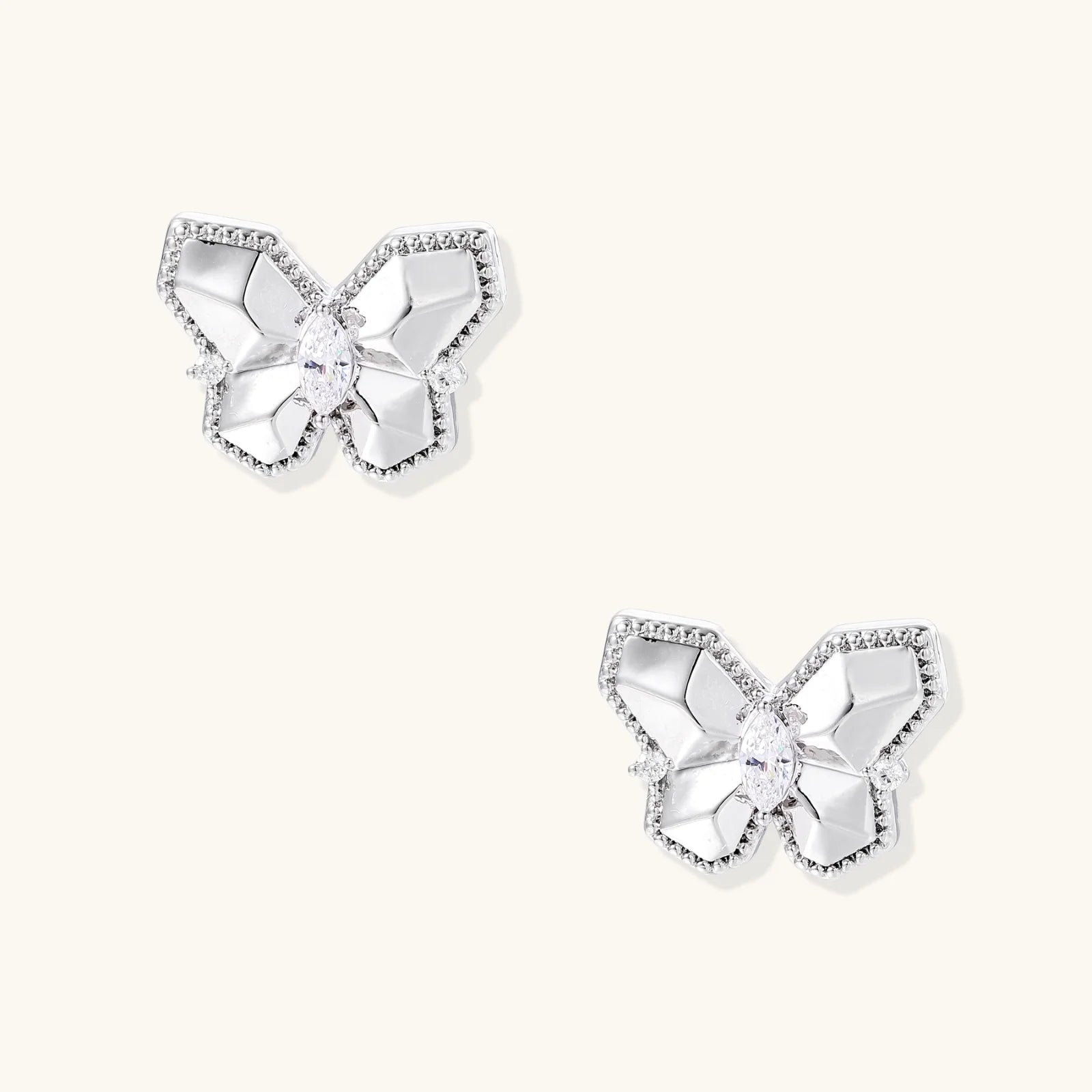 Crystal Butterfly Studs-Stones and Gems by Saday