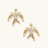 Phoenix Rising Studs-Stones and Gems by Saday