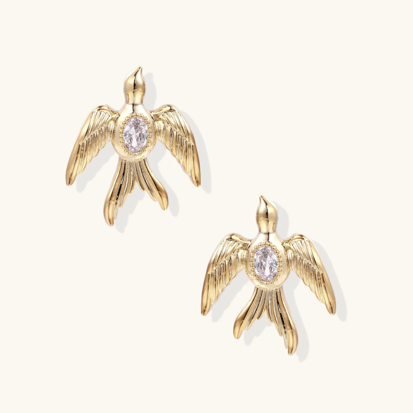Phoenix Rising Studs-Stones and Gems by Saday