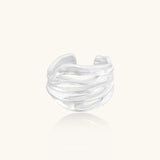 Ridge Wave Ring-Stones and Gems by Saday