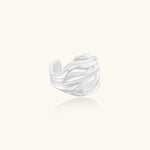 Ridge Wave Ring-Stones and Gems by Saday