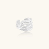 Ridge Wave Ring-Stones and Gems by Saday