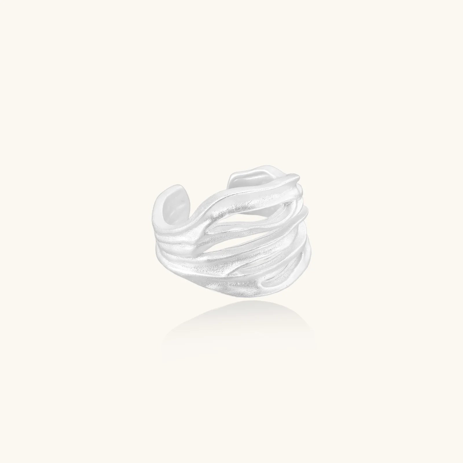 Ridge Wave Ring-Stones and Gems by Saday